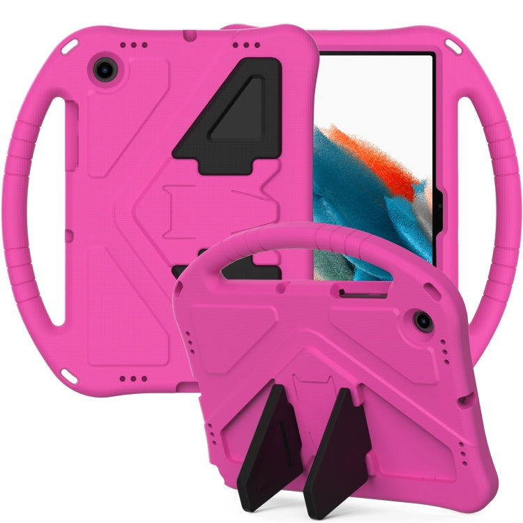 Shockproof Tablet Case for Samsung Galaxy Tab A8 10.5 2021 X200 / X205 with Holder(RoseRed)