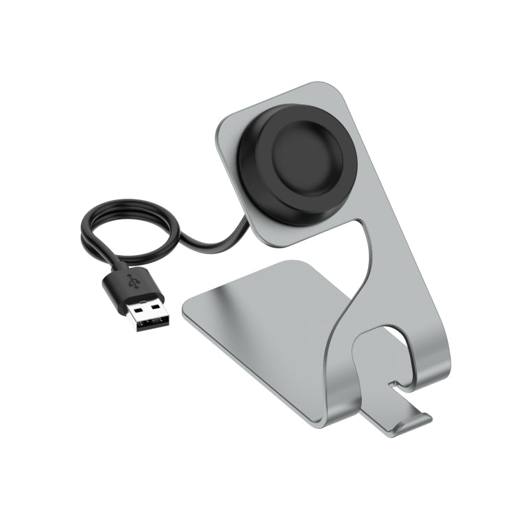 Rotatable Magnetic Metal Charging Base for Huawei Watch D (Gray)