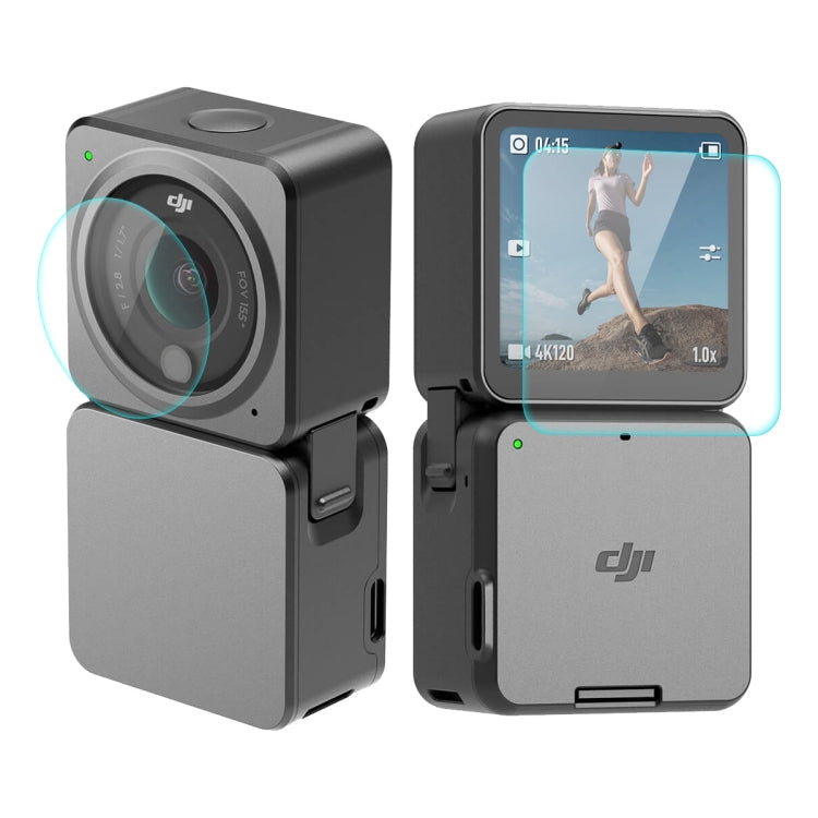 ENKAY 0.2mm 9H Tempered Glass Screen Film for DJI Action 2 - Power Combo Version