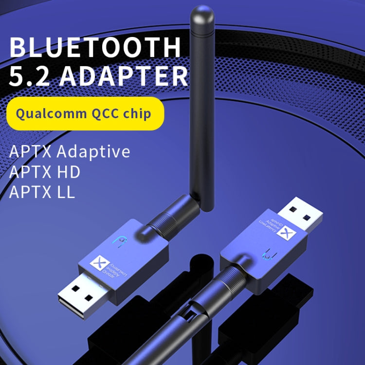 YET-T10 QCC5.2 Low Latency Bluetooth Audio Transmitter with Qualcomm Support for AptX