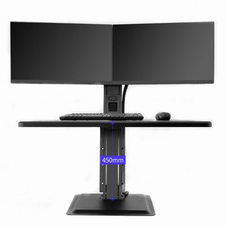 NORTH BAYOU NB S100 Dual Monitor Mount with Keyboard Plate for 22-27 inch Computer