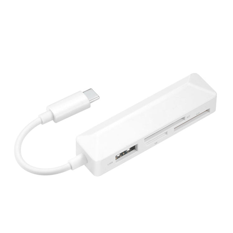 4-in-1 Multi-Card Reader and USB Hub with Memory Card Readers
