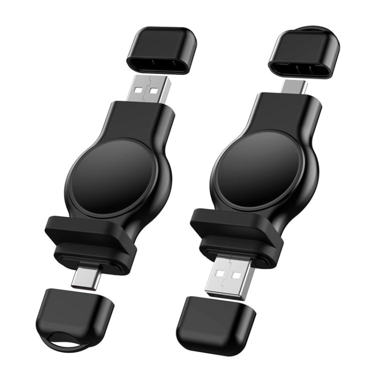2 in 1 Type C and USB-C Magnetic Quick Wireless Charger for Apple Watch
