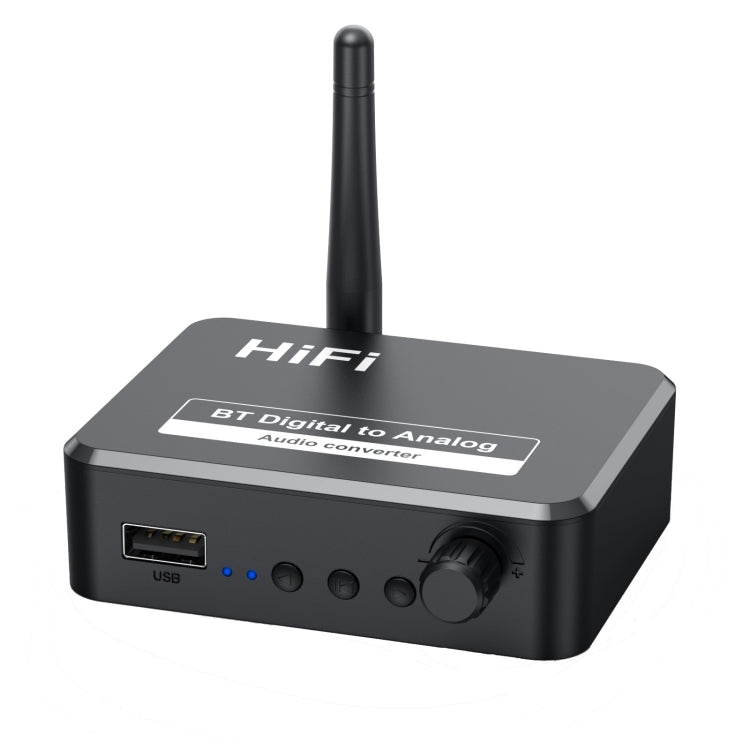 Wireless Bluetooth 5.2 Music Receiver and Digital-to-Analog Converter