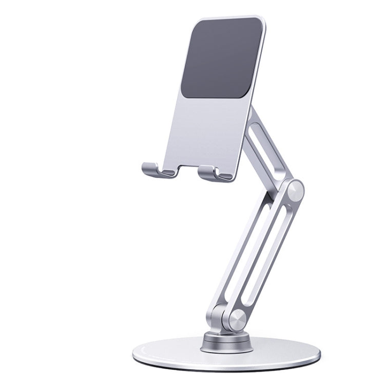 Foldable Aluminum Alloy Tablet and Phone Holder with Long Arm Pad