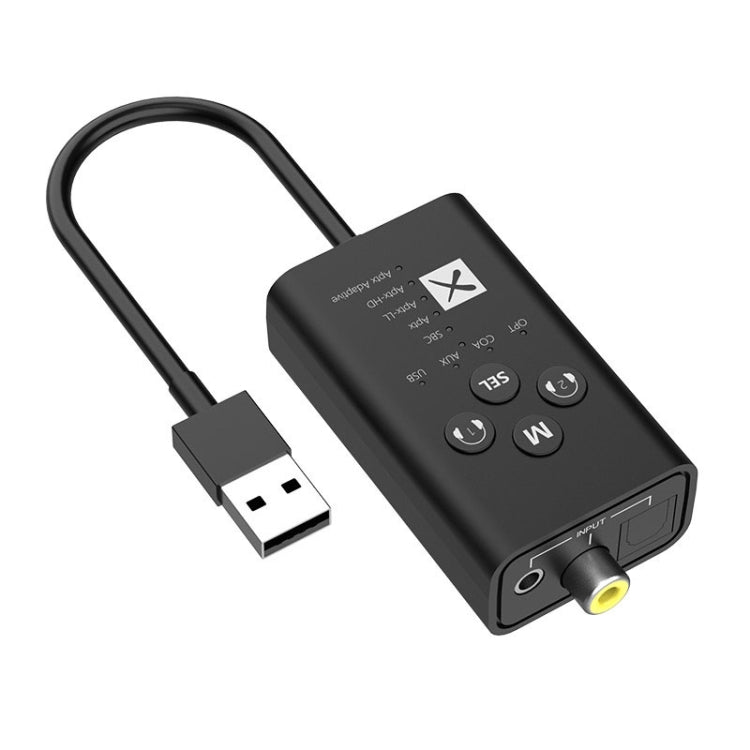 T9 Bluetooth Audio Transmitter with Low Latency and Multiple Input Modes
