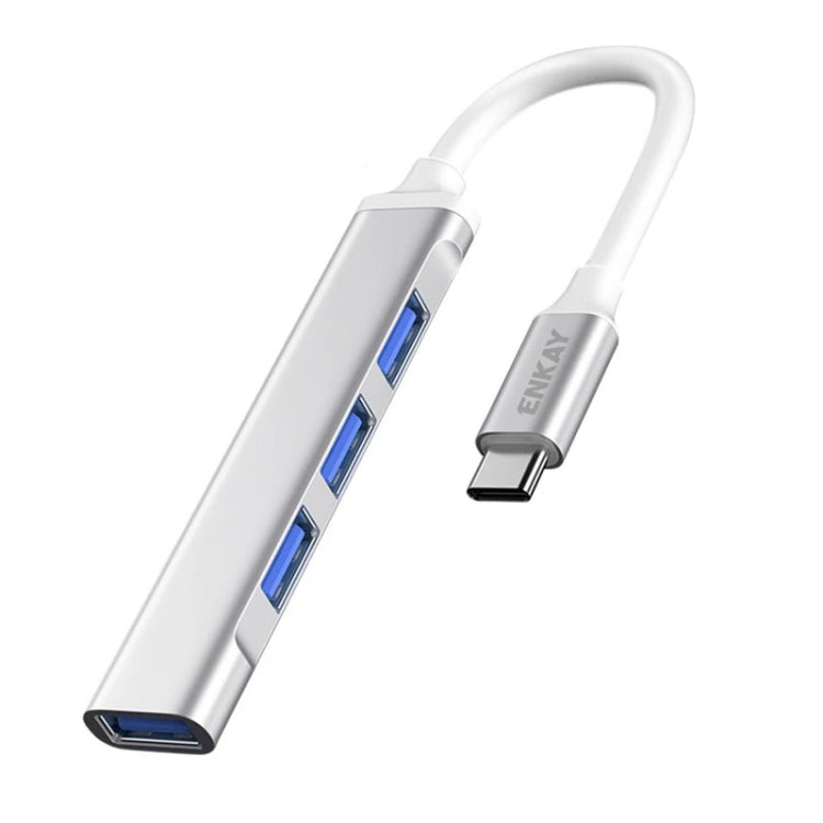 ENKAY Hat-Prince 4 Ports USB 3.0 Splitter with Type-C Interface