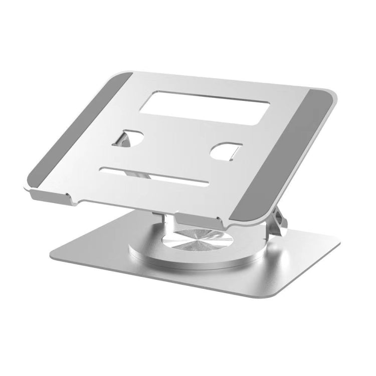 360-Degree Rotating Aluminum Laptop Stand with Adjustable Height