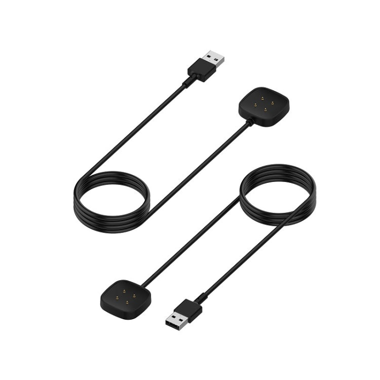 1m Magnetic Charging Cable for Fitbit Versa4 Watch (Black)