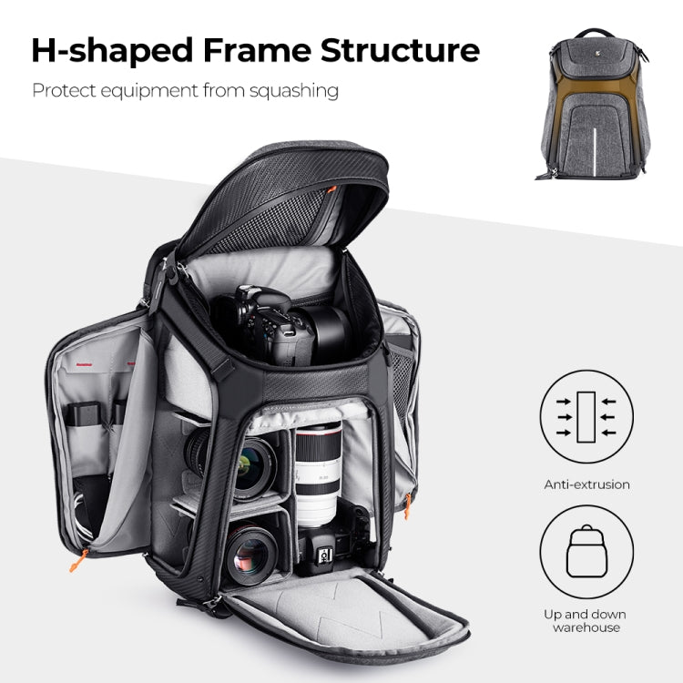 K&F CONCEPT KF13.105 K&F 25L Large Capacity Double Shoulder Camera Backpack
