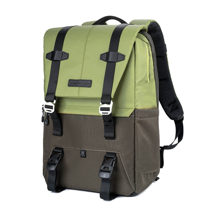 Photography Backpack with Large Capacity and Army Green Rain Cover