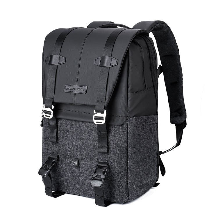 K&F CONCEPT KF13.087AV1 Photography Backpack with Large Capacity and Rain Cover (Black)