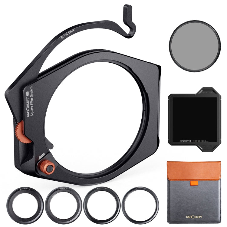 K&F CONCEPT SKU.1878 ND1000 Filter System with CPL Square Filter - Enhanced Photography and Lens Protection