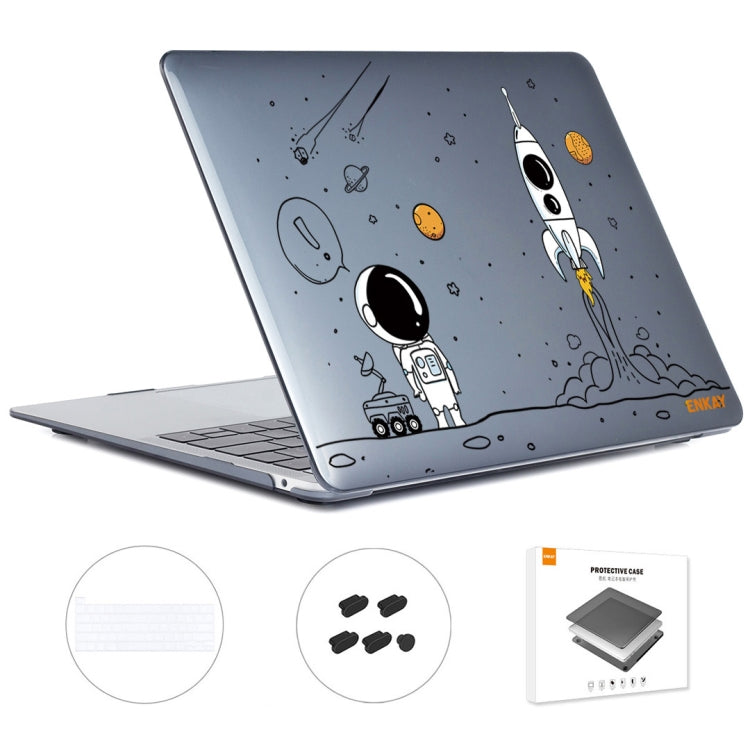 3 in 1 Spaceman Pattern Crystal Case for MacBook Pro 16.1 A2141