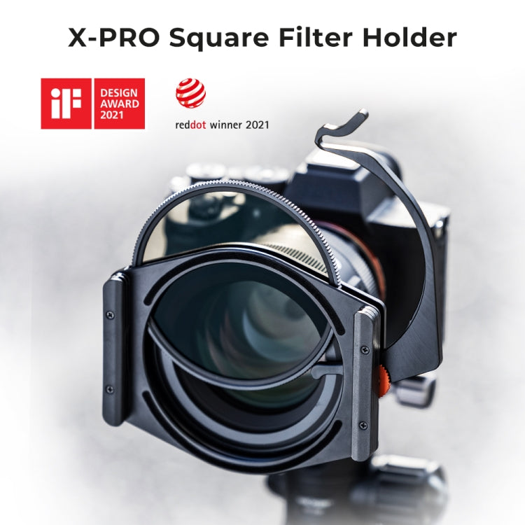 K&F CONCEPT SKU.1811 Square Filter Holder System X Pro Kit for Camera Lens with CPL Filter and Adapter Rings