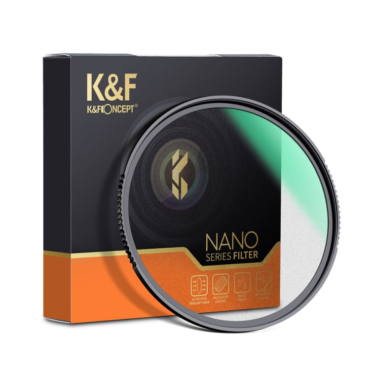 K&F CONCEPT KF01.1682 82mm Black Mist Soft Diffusion 1/2 Lens Filter