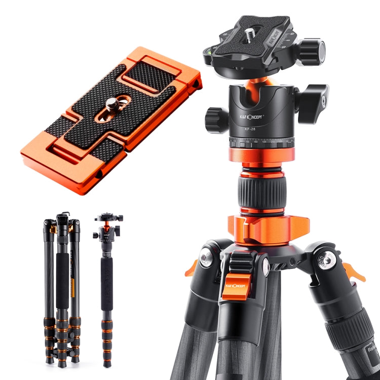 K&F CONCEPT KF09.093V1 67 inch Carbon Monopod Camera Tripod with 360 Degree Ball Head
Carbon Fiber Camera Tripod with Monopod Mode