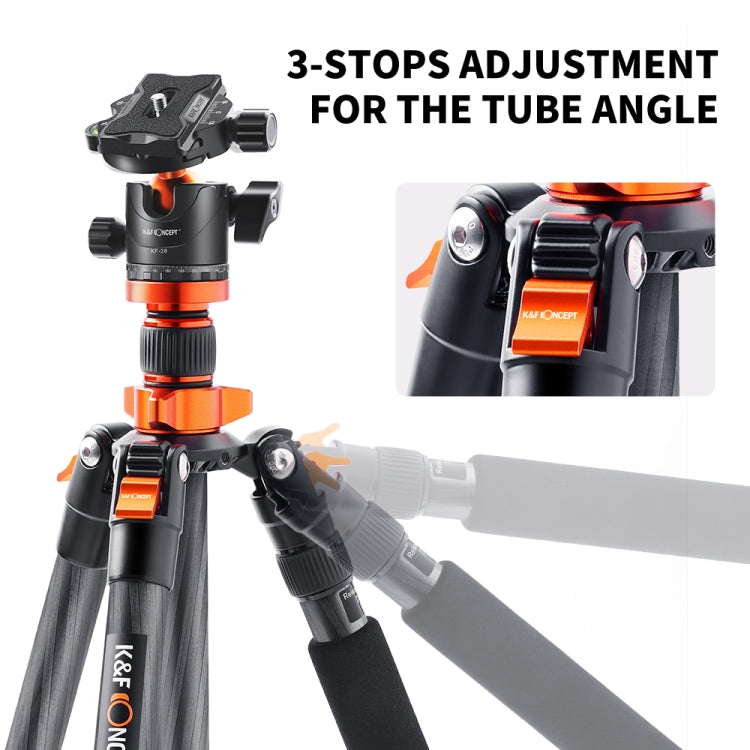 K&F CONCEPT KF09.093V1 67 inch Carbon Monopod Camera Tripod with 360 Degree Ball Head
Carbon Fiber Camera Tripod with Monopod Mode
