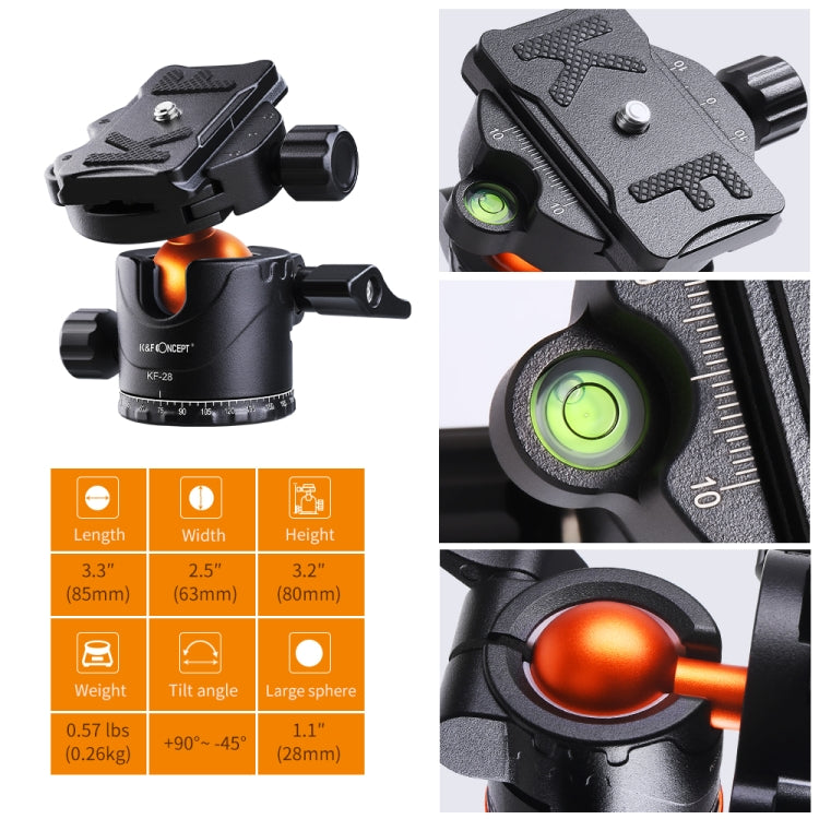 K&F CONCEPT KF09.089V1 Camera Tripod with Monopod Feature