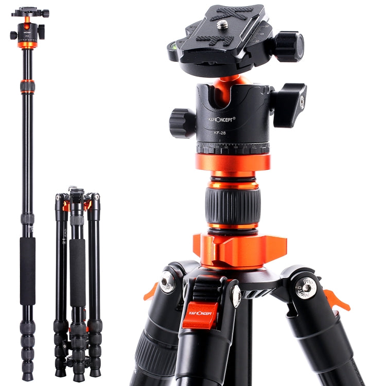 K&F CONCEPT KF09.083V1 Camera Tripod - Professional Portable Travel Alloy 5-Sections Tripod Stand