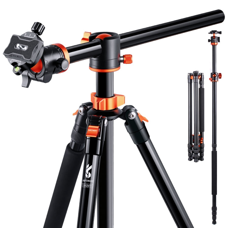 K&F CONCEPT KF09.086V1 94 inch Overhead Camera Tripod with Detachable Monopod