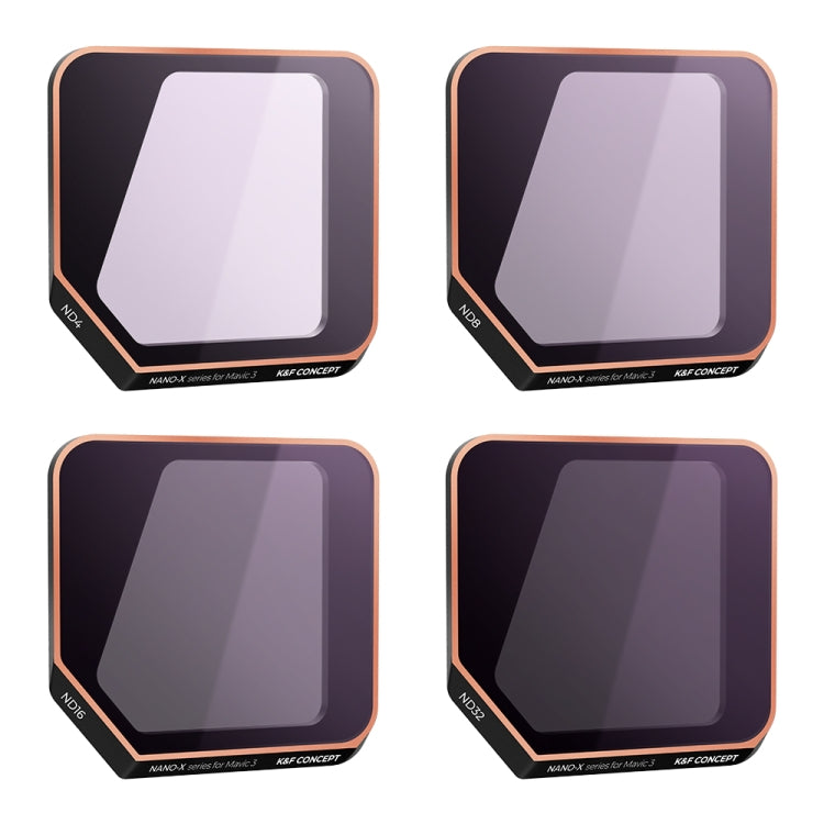 K&F Concept ND Filter Kits for DJI Mavic 3 - 4 in 1 Lens Filter ND4 ND8 ND16 ND32