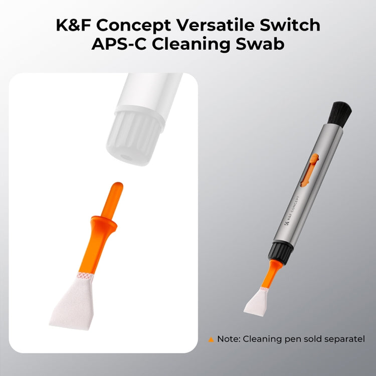 K&F CONCEPT SKU.1901 Sensor Cleaning Pen Set with 20pcs APS-C Cleaning Swabs