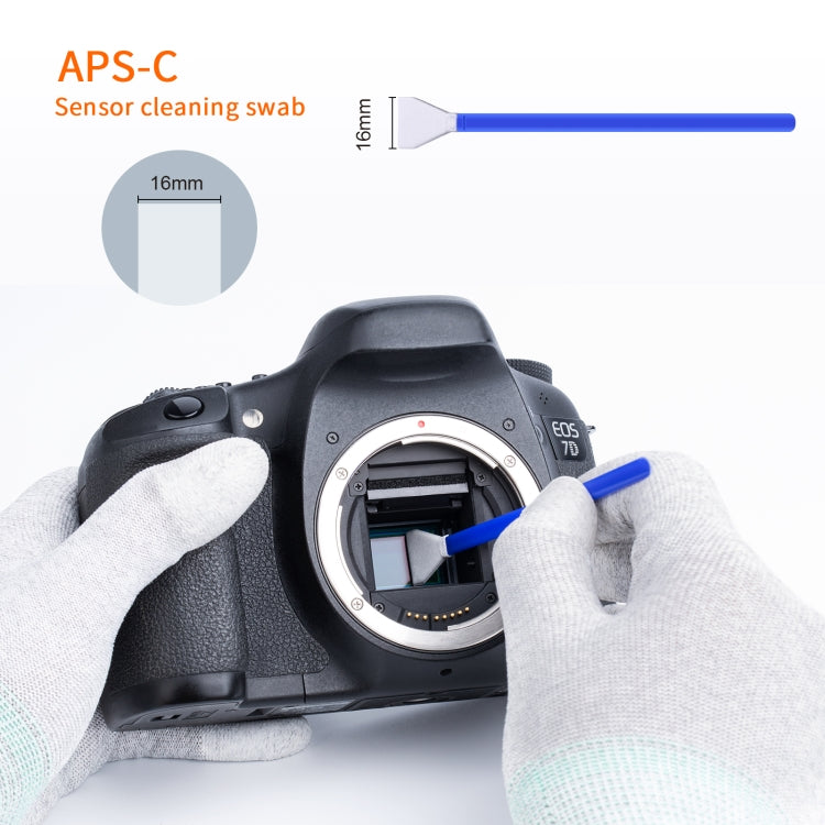 K&F CONCEPT SKU.1697 10pcs Cleaning Swabs Brush for APS-C Sensors DSLR Digital Camera