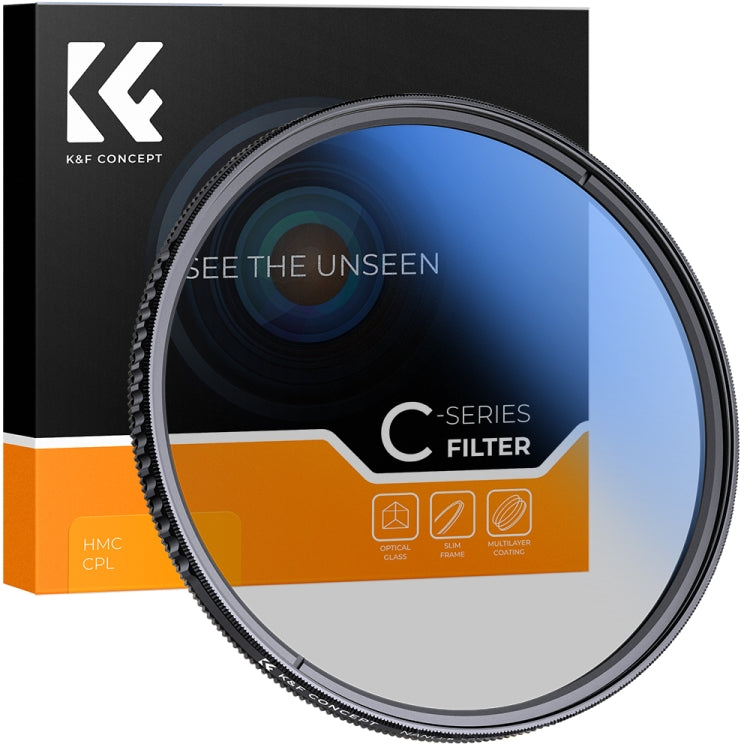 K&F Concept Circular Polarizer Camera Lens Filter - 82mm Ultra Slim Multi Coated MC CPL Filter