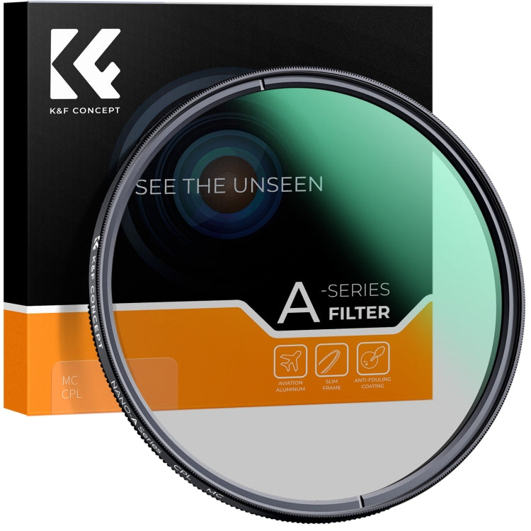 K&F CONCEPT KF01.116 CPL Camera Lens Filter 82mm - Enhanced Visibility and Artistic Manipulation