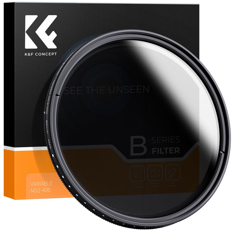 K&F Concept 82mm Variable ND Lens Filter ND2 To ND400
