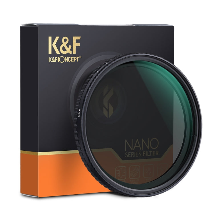 K&F CONCEPT KF01.1330  82mm ND8-ND128 Neutral Density Filter Graduated ND Filter with Nano Coating Layer