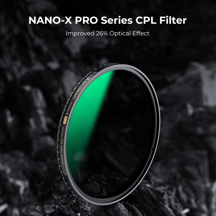 K&F CONCEPT KF01.1990 82mm Nano-X PRO Series CPL Filter
