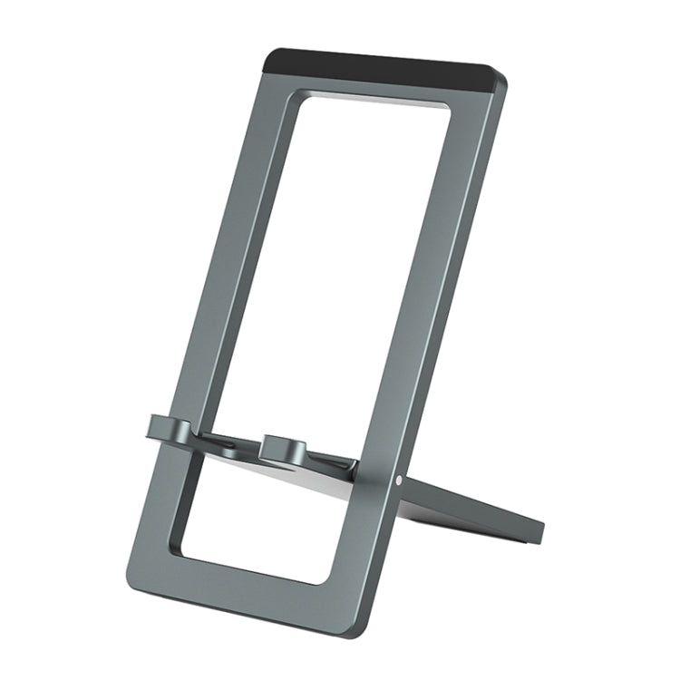 Folding Aluminum Alloy Phone and Tablet Stand for 4-8 inch Devices (Gray)