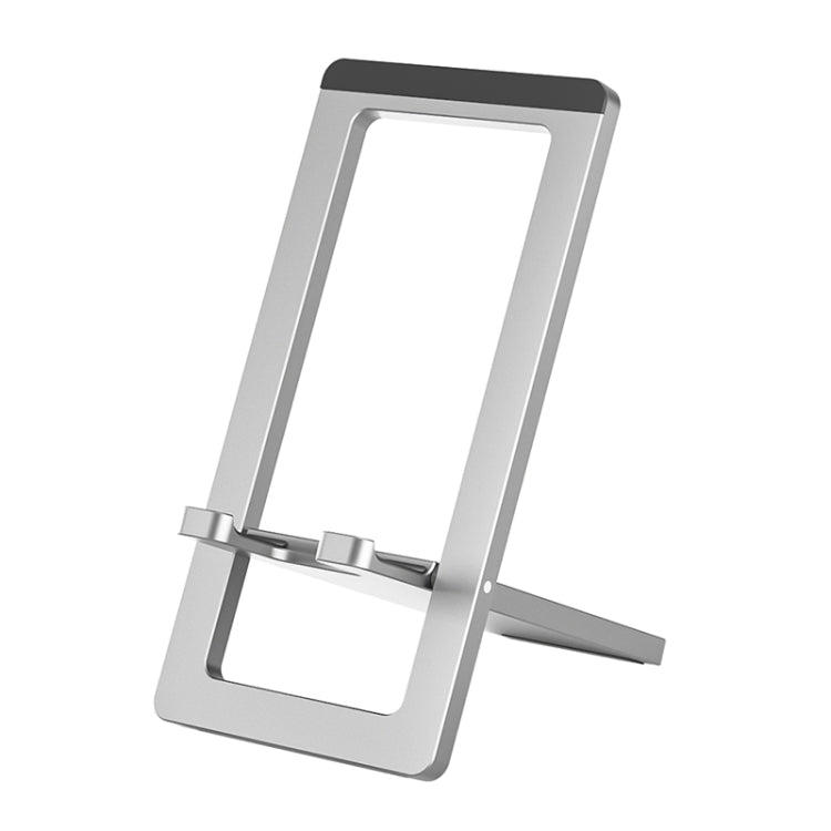 Folding Aluminum Mobile Phone and Tablet Stand (Silver)