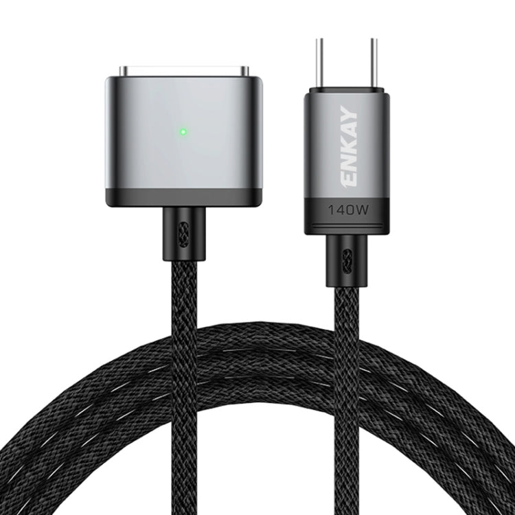 ENKAY 140W Magnetic Charging Cable for MacBook with LED Indicator
