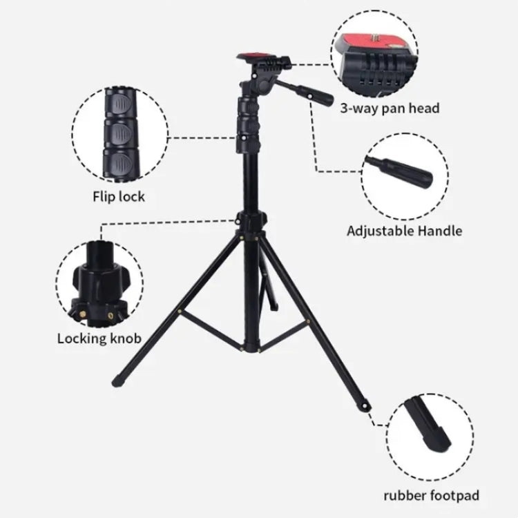JMARY KP2206 Adjustable Camera Tripod with 1.7m Floor Stand