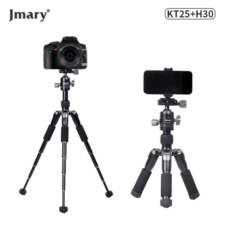 JMARY KT25+H30 Lightweight Portable Desktop Mini Tripod Set for Selfie Live Streaming