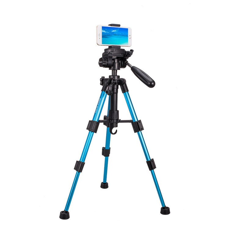 JMARY KP-2203 Portable Telescopic Photography Tripod for SLR Camera and Phone (Blue)
