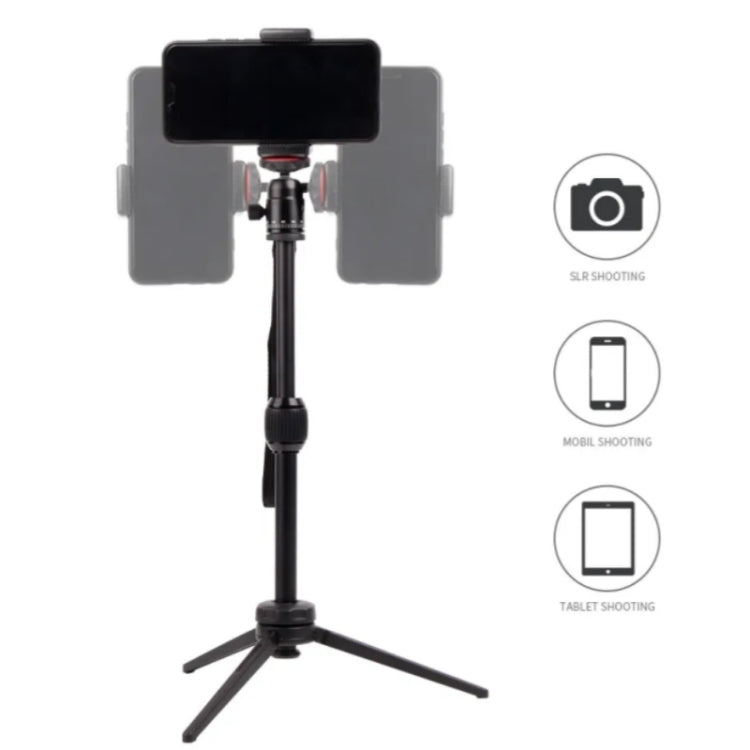 JMARY MT68 Portable Aluminum Alloy Telescopic Camera and Phone Tripod