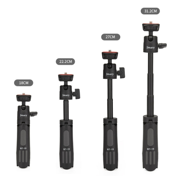 JMARY MT19 Desktop Stand Portable Mini Selfie Stick Camera Mobile Phone Holder Tripod with 360 Degree Ball Head