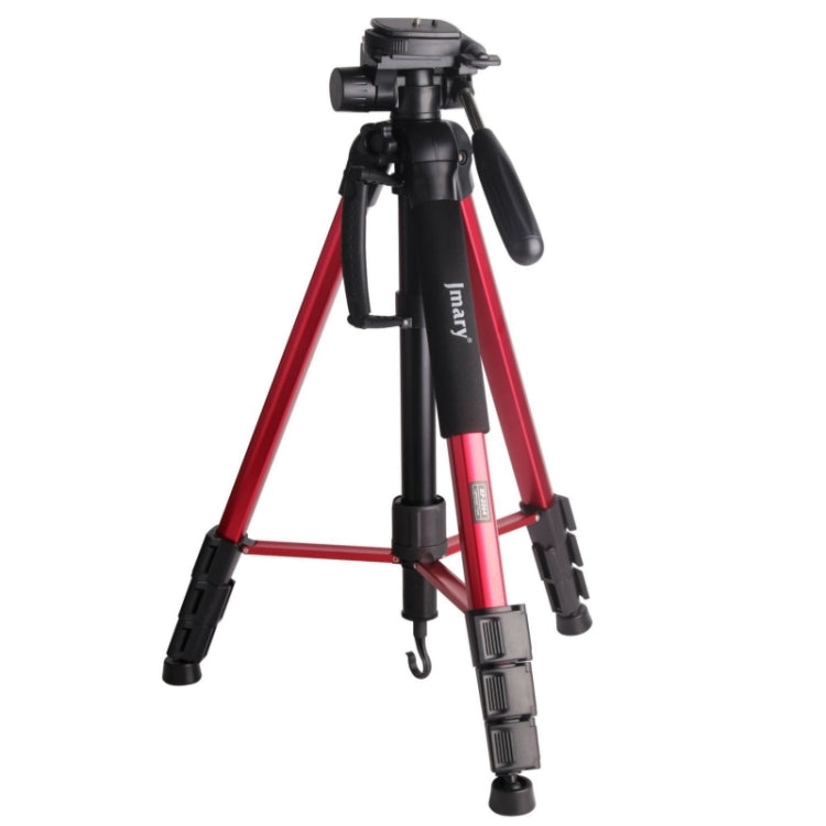 JMARY KP2264 Portable Detachable Tripod with 360-Degree Rotating Head (Red)