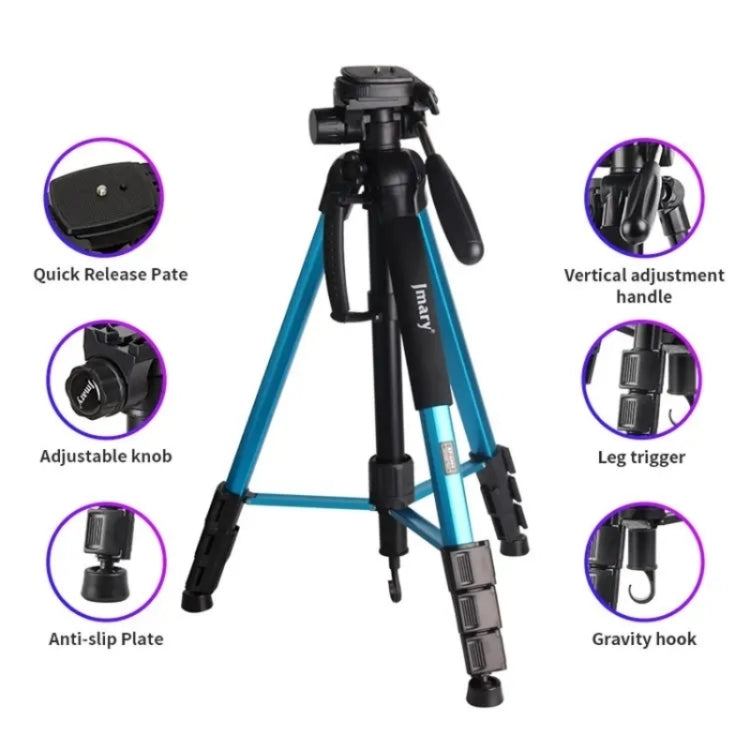 JMARY KP2264 Portable Detachable Tripod for Mobile Phones, SLR Cameras - Blue