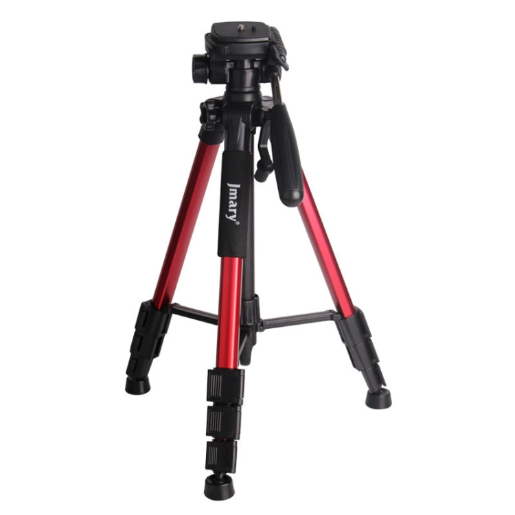JMARY KP2234 Telescopic Aluminum Alloy Tripod for SLR Camera and Phone (Red)