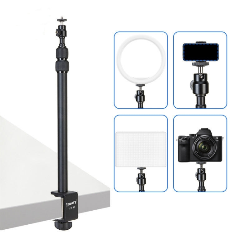 JMARY MT-49 Adjustable Clamp Desk Mount Light Stand for LED Video Light