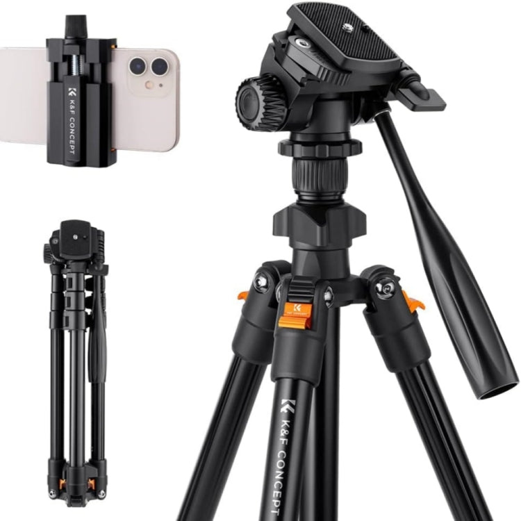 Versatile Lightweight Aluminum Tripod for DSLR Cameras and Phones