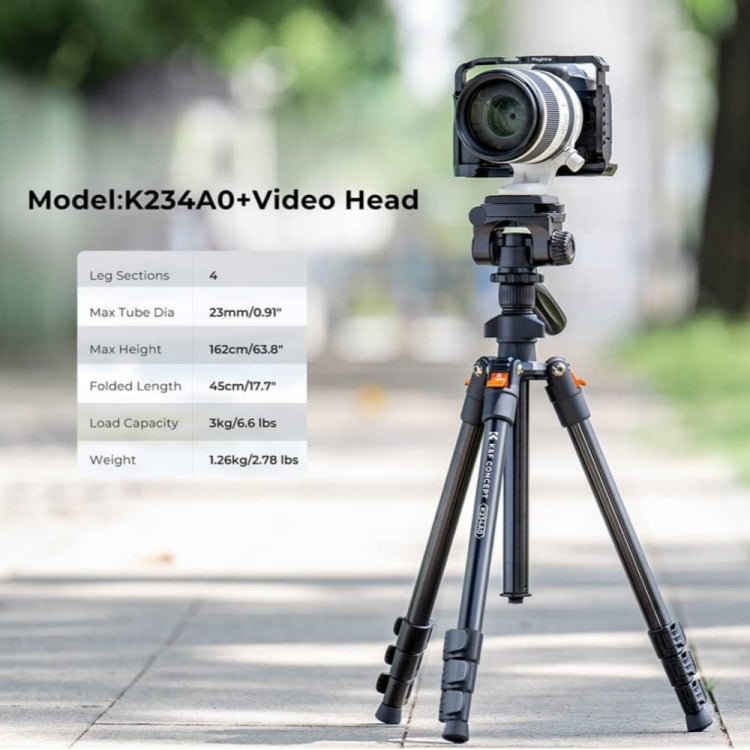 Versatile Lightweight Aluminum Tripod for DSLR Cameras and Phones