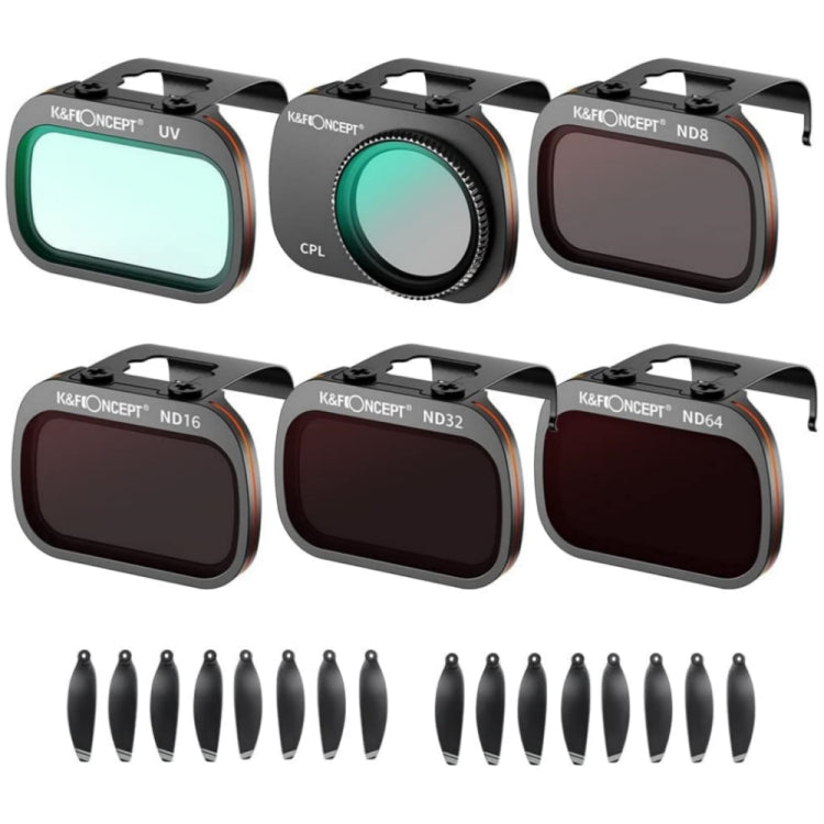 K&F Concept Drone 6 in 1 UV ND Filters Propellers Kit for DJI Mavic Mini/Mini 2/Mini SE/Mini 2 SE