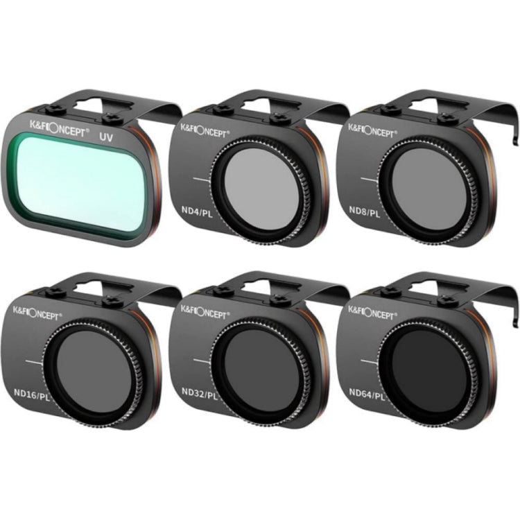 K&F Concept DJI Mavic Mini Lens Filter Kit with UV ND4/PL ND8/PL ND16/PL ND32/PL ND64/PL Filters
