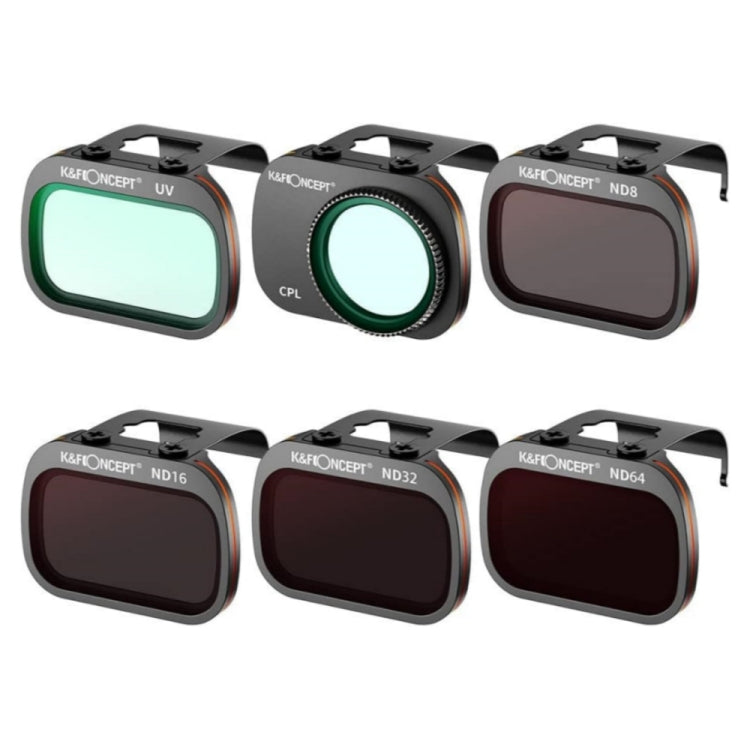 K&F Concept 6-Pack UV/CPL/ND Drone Lens Filter Kit for DJI Mavic Mini
